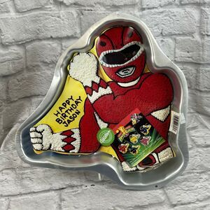 1994 Wilton Mighty Morphin Power Rangers Baking Cake Pan With Instructions